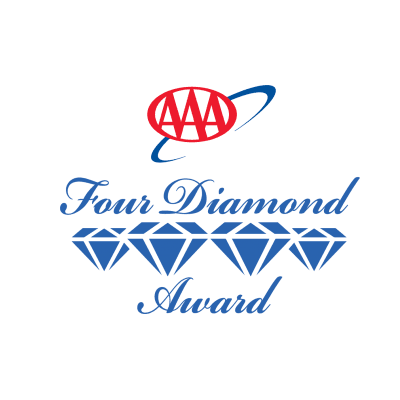 AAA Four Diamond Award logo featuring four diamonds.